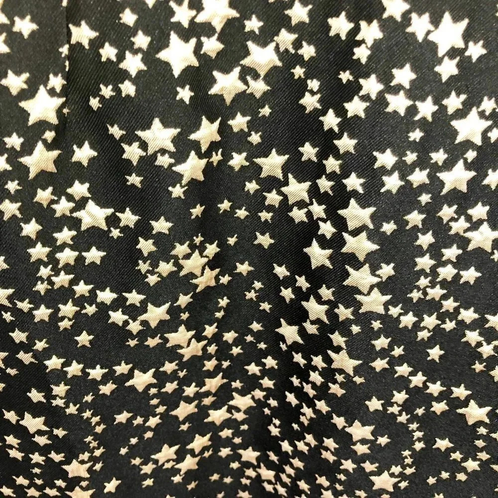 Modcloth Gold Metallic Star Print Color-block Dress Women's Size Medium - Picture 5 of 8